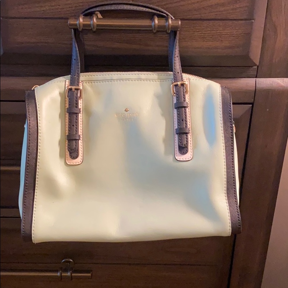 Mint green and black Kate Spade